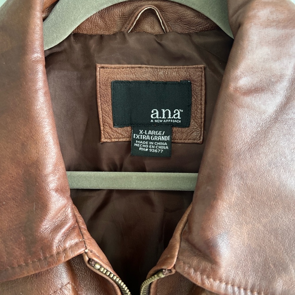 A.N.A. Genuine Leather Jacket - Picture 10 of 13